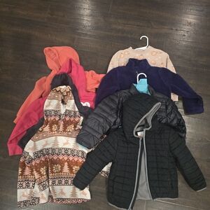 Kids Patterned Hooded Jacket